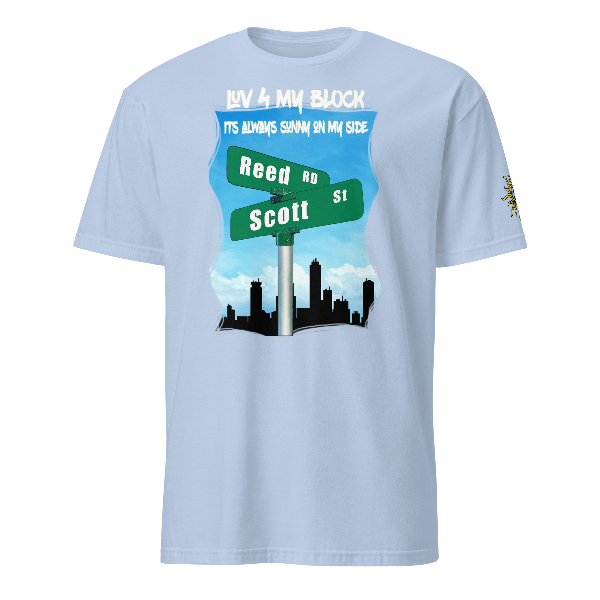 Reed Rd / Scott St (Sunny Side)  [Short-Sleeve Unisex T-Shirt]