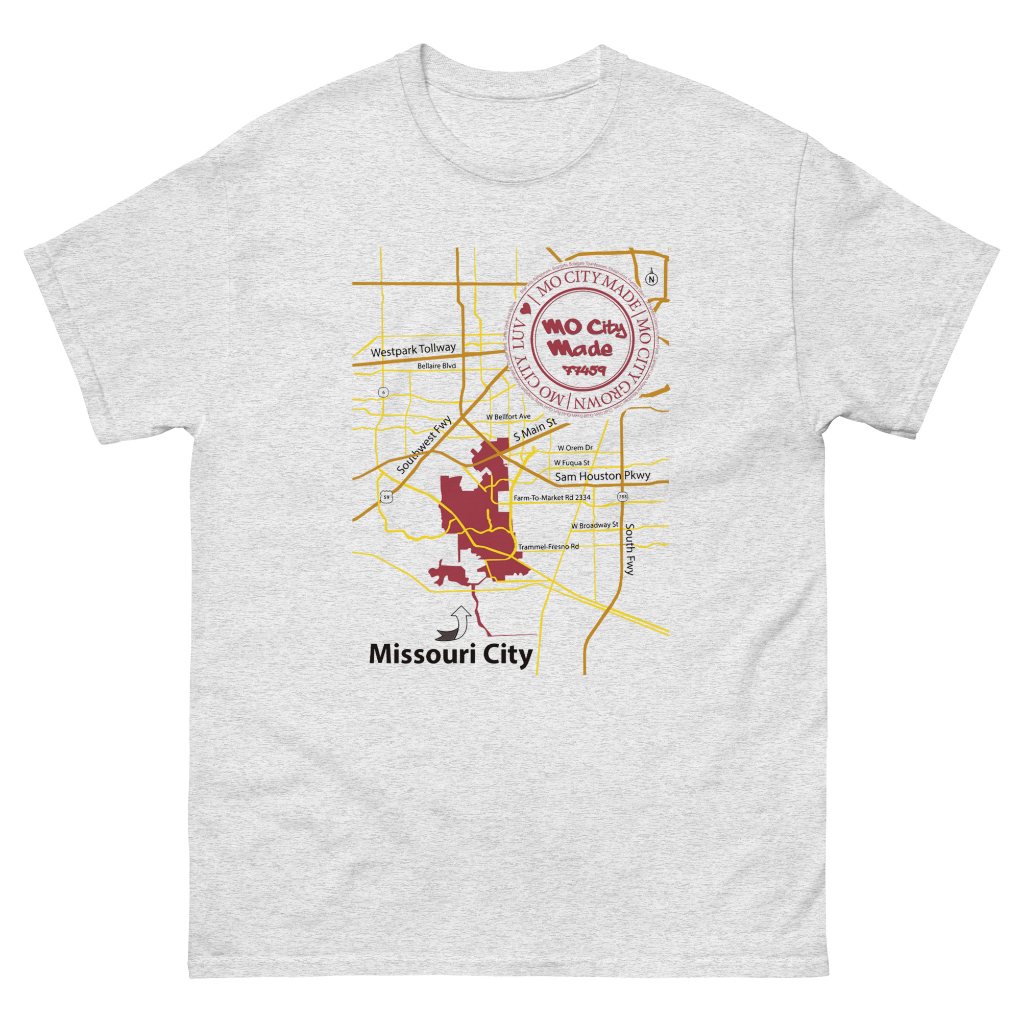 Mo City Map_77459 [Unisex classic tee]